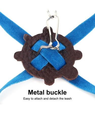 Dongker Turtle Harness and Leash | Adjustable Leather Turtle Control Rope for Walking Pet Turtles - L Blue - Buy Online on SooperMarket.com