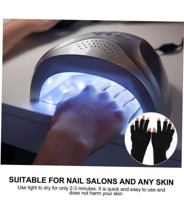 Healeved 5 Pairs Nail Gloves Fingerless Gloves Driving Gloves Nails Gel Sun Protection Gloves Uv Gloves Led Gloves Womens Gloves Manicure Gloves Miss Skin Care Polyester Light - Buy Online on SooperMarket.com