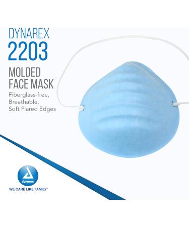 Buy Molded Face Masks - Fiberglass-Free Breathable Soft Edges Adjustable 50 Pack Blue - International Shipping Available - Buy Online on SooperMarket.com
