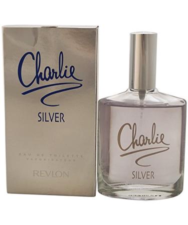REVLON CHARLIE SILVER 3.4 oz Eau de Toilette Spray NEW in Box for Women