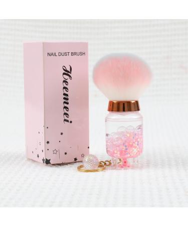 Buy Nail Dust Brush for Acrylic Nails | Soft Kabuki Nail Art Cleaner | Perfect for Makeup & Manicure - Pink & White - Buy Online on SooperMarket.com