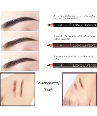 SUMEITANG 12 Pcs Black Eyebrow Pencil Eyeliner Set - Waterproof, Long Lasting Eye Makeup for Women - Buy Online on SooperMarket.com