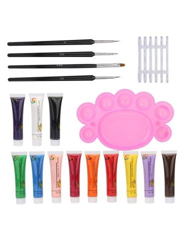 Nail Art Palette Kit - 4PCS Brush Pen for Easy Drawing | Exquisite Craftsmanship for Home and Beauty Salons - International Shipping Available - Buy Online on SooperMarket.com