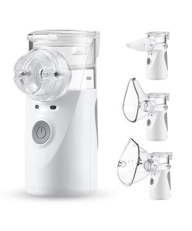 Portable Nebulizer, Nebulizer Machine for Adults and Kids, Ultrasonic Mesh Nebulizer with Two Modes, Personal Steam Inhaler for Breathing Problems