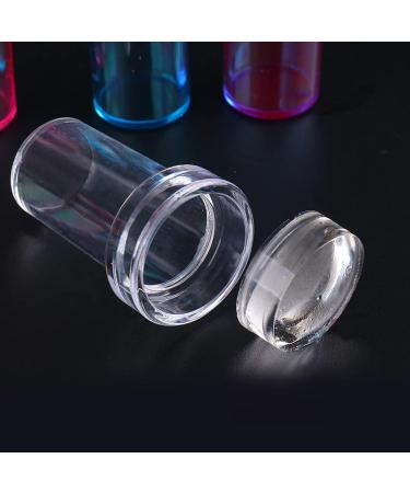 wirlsweal Nail Art Stamper Easy Storage Portable Reusable Nail Tool Stamp Seal for Fingernails Nail Tool Stamp Anti-dust for Female Transparent - Buy Online on SooperMarket.com