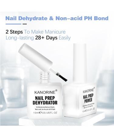 Nail Primer & Dehydrator Set 15ml | Acid-Free Natural Prep Kit for Acrylic Nails | Essential Nail Supplies for Nail Technicians - Buy Online on SooperMarket.com