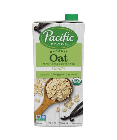 Pacific Foods Organic Oat Vanilla Plant-Based Beverage, 32oz