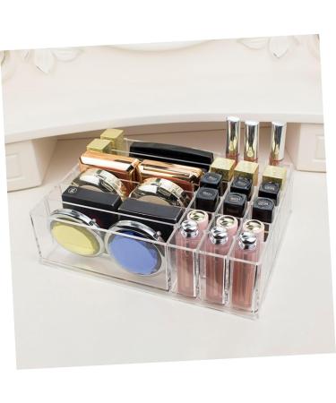 IMIKEYA Lipstick Stand 2 Pcs Makeup Storage Case Makeup Holder Display Makeup Case Storage Box Eyeshadow Palette Powder Transparentx2pcs 24.7X18.2X7CMx2pcs - Buy Online on SooperMarket.com