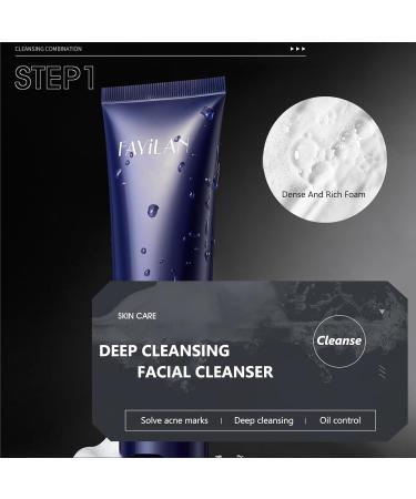 Skin Care Gift Set For Men - Cleanser Toner Moisturizing Lotion Face Care Set - Hydrates Moisturizes Oil Controls Deep Cleanses And Refines Pores Men's Gift Set For Valentine Birthday Christmas - Buy Online on SooperMarket.com