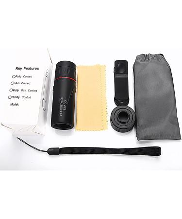 LIMENG Mini Telescope for Adults - 99x HD Optical Focus, Waterproof Monocular for Sports, Concerts, Camping & Traveling - Black - Buy Online on SooperMarket.com