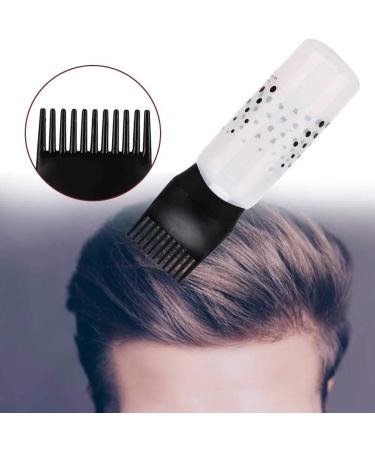 Serlium Hair Oil Applicator Bottle 160ml - Lightweight Root Comb for Scalp Treatment & Hair Coloring Dye - Black - Buy Online on SooperMarket.com