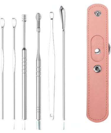 ZELLYA 6-Piece Earpick Set for Adult Home Use | Portable Keychain Spiral Ear Picking Tools - Green - Buy Online on SooperMarket.com