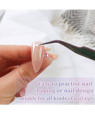 2 Set Nail Stand for Press-On Nails Display - Aurora Acrylic Exercise Hand for Nail Design & Magnetic Tips - Buy Online on SooperMarket.com