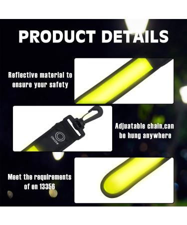 Sylanda LED Flashing Lights for School Bags | 4-Piece Waterproof Reflector Set | Safety Lights for Kids' Backpacks | Ideal for Hiking & Jogging - Yellow - Buy Online on SooperMarket.com