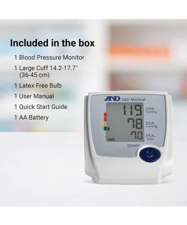 LifeSource UA-705VL Manual Inflation Upper Arm Blood Pressure Monitor with Large Cuff - Buy Online on SooperMarket.com