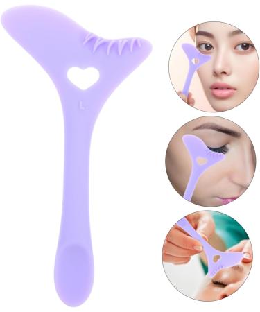 minkissy Eyeliner Stamp Silica Gel Eyelashes Protection Purple 12.00X6.00X0.50CM Purple - Buy Online on SooperMarket.com