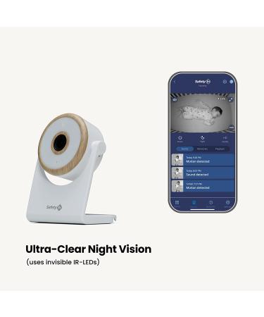 Safety 1st Connected WiFi Baby Monitor | 1080p HD Camera | Motion & Sound Notifications | Encrypted Livestream | Advanced Night Vision | iOS & Android Compatible - Buy Online on SooperMarket.com
