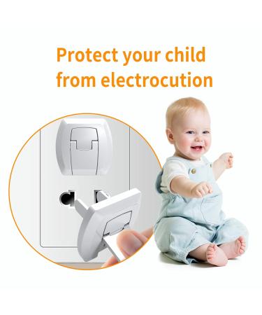 Outlet Covers Baby Proofing(32 Pack)with Hidden Pull Handle Child Safety Socket Cover Electric Power Plug Covers Protector Caps - Buy Online on SooperMarket.com