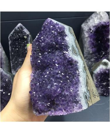 Stone Crafts Natural Amethyst Geode Quartz Cluster Crystal Specimen kaixun (Size : 700-800g) - Buy Online on SooperMarket.com