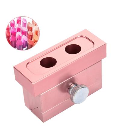 DIY lipstick form aluminum alloy lip balm DIY lipstick maker form make lip balm tool kit set (2 hole lipstick shape)