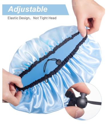 Auban Adjustable Extra Large Shower Cap for Women - Reusable Waterproof Hair Cap in 3 Colors - Buy Online on SooperMarket.com