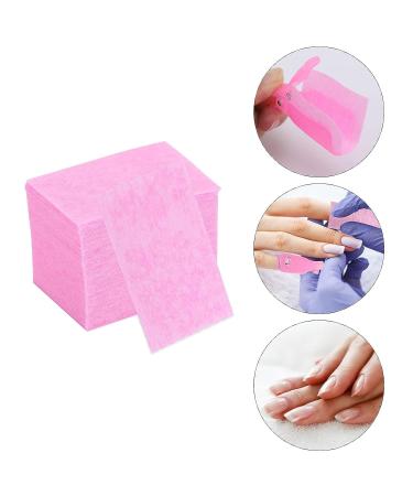 Gel Nail Polish Remover Kit: 600 Pink Lint Free Wipes, 20 Remover Cap Clips, 100/150 Nail Files, Buffer Block - Pink - Buy Online on SooperMarket.com