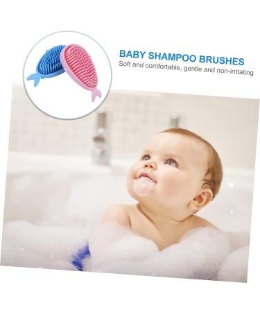 Silicone Scrubber Shower Brush Set for Kids and Adults - Gentle Scalp and Body Cleansing Tool for Babies, Infants, and Hairdressing - Perfect Gift for Newborns - KOMBIUDA - Buy Online on SooperMarket.com