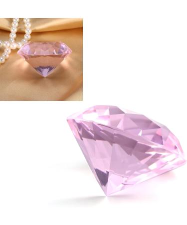 MUNEFE Diamondsly Glass Crystal Drill 2 Color Nail Art Display Glass Crystal Drill for Decorating Rooms and Other Shot Models(60MM pink) - Buy Online on SooperMarket.com