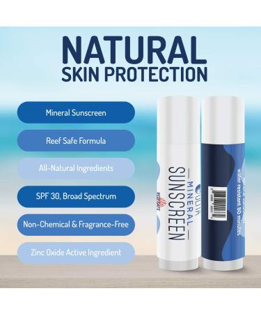 Olita Mineral Sunstick SPF 30 - Fragrance-Free Organic Reef Safe Chemical-Free Sunscreen Water-Resistant Zinc Sunblock - 0.6 oz for All Skin Types - Buy Online on SooperMarket.com