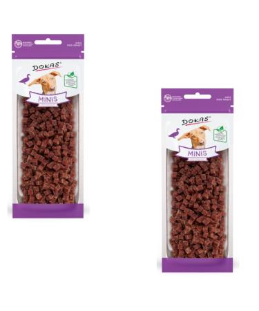 Dokas mini duck breast for dogs |Double pack |2 x 70g |Supplementary feed for dogs |From 100% duck breast fillet |For use during training or as a companion for on the go