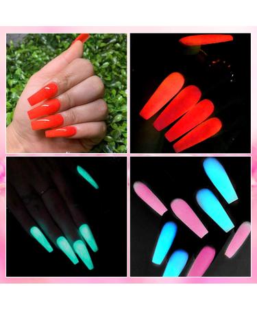 Saviland Glow in the Dark Dip Powder Nail Set - 10 Colors for French Manicure Nail Art, No Lamp Needed - Buy Online on SooperMarket.com