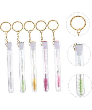 PLAFOPE 10 Pcs Keychain Mascara Brush Empty Mascara Wand Eyelash Brush with Tube Empty Mascara Container - Buy Online on SooperMarket.com