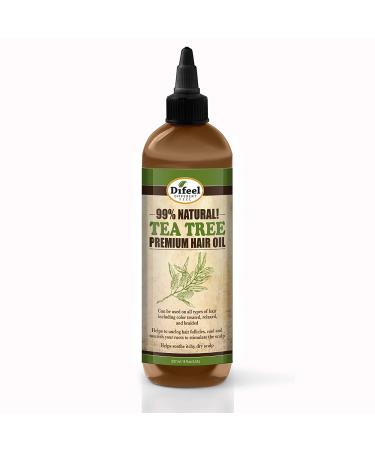 Difeel 99% Natural Premium Hair Oil - Tea Tree Oil 7.78 oz. (PACK OF 4)