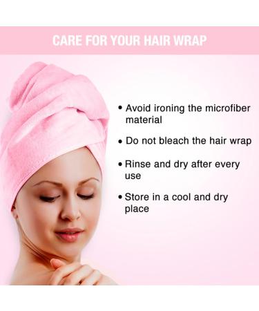 Nykaa Naturals Microfiber Hair Towel Wrap - Lightweight & Absorbent Gentle on Hair Prevents Frizz - Pink - 1 pc | Ideal for All Hair Types - Buy Online on SooperMarket.com