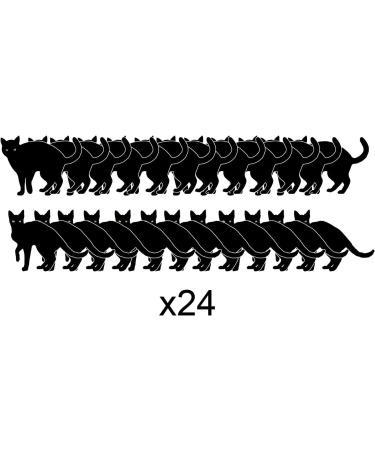 Halloween Black Cat Cupcakes Toppers Party Food Decorations Sticks Picks (24 Pack) - Buy Online on SooperMarket.com
