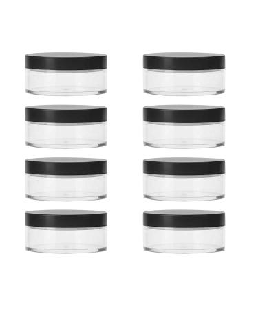 50g Plastic Empty Powder Puff Case Portable Makeup Case Travel Kit Blusher Cosmetic Makeup Containers with Sifter And Lids (Pack Of 8)
