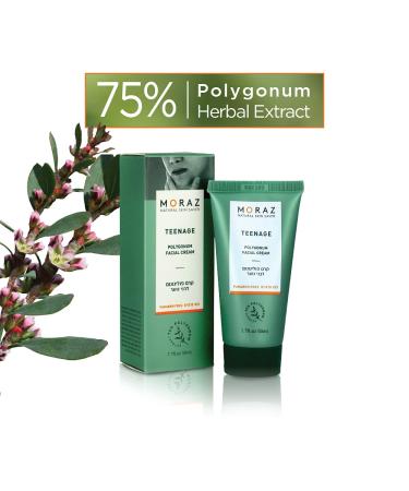 Moraz Polygonum Teenage Facial Cream - Oil-Free Moisturizer for Oily Skin | Lightweight Mattifying Face Cream 1.7 oz - Shop Now Globally - Buy Online on SooperMarket.com