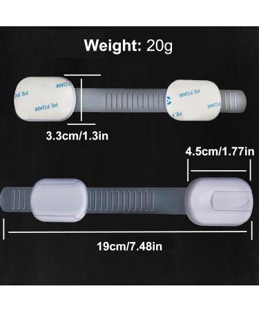 Jingling Child Safety Belt Locks - Self-Adhesive Cupboard & Fridge Drawer Locks for Ultimate Child Safety - Buy Online on SooperMarket.com