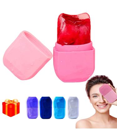 Ice Roller for Face & Eye Puffiness Relief Ice Facial Facial Ice Roller for Brighten Lubricate Shrink Pores Remove Fine Lines Pink-2