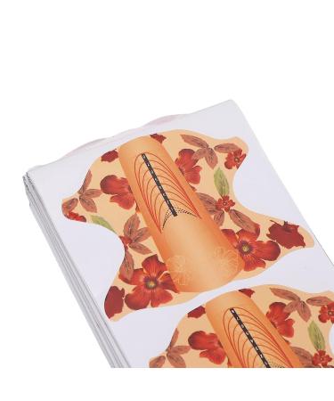 Eco-Friendly 100pcs Nail Extension Forms - Orange | For Nail Artists, Salons & Home Use - Buy Online on SooperMarket.com