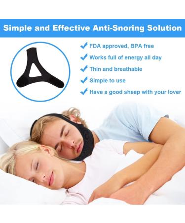 Anti Snoring Chin Strap - Adjustable, Comfortable Sleep Aid for Men & Women - Buy Online on SooperMarket.com