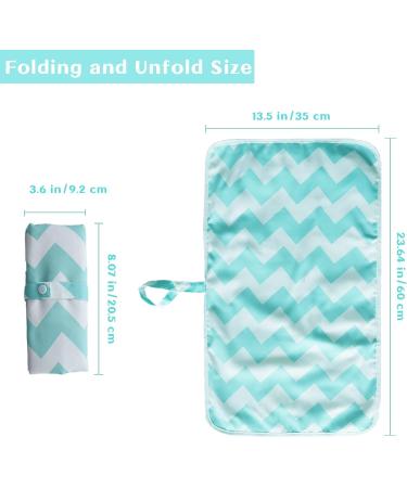 Portable Baby Changing Mat - Waterproof Foldable Travel Urinal Pad - 60x35cm - Blue - Buy Online on SooperMarket.com