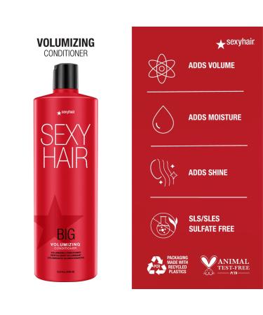 SexyHair Big Volumizing Shampoo/Conditioner | Provides Moisture and Hydration | SLS & SLES Sulfate Free | All Hair Types - Buy Online on SooperMarket.com