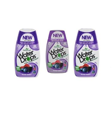 Sweetleaf Water Drops (Mixed Berry), 1.62 Fl Oz (Pack of 3)