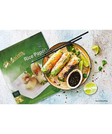 Round Vietnamese Rice paper 22cm 250g Summer Roll Goi Cuon Banh Trang Fresh Spring Roll Resealable Pack x 4 packs - Buy Online on SooperMarket.com