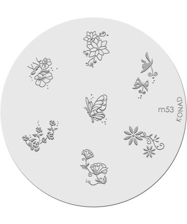 Buy Konad Schablon M53 - Premium Nail Art Stencils for Stunning Designs | International Shipping Available - Buy Online on SooperMarket.com