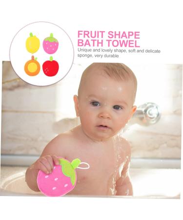 Shop Hemoton 4pcs Animal Bath Towels & Loofah Sponges - Soft Scrubber for Kids & Adults - Assorted Colors - Perfect for Bathing & Cleaning - Buy Online on SooperMarket.com