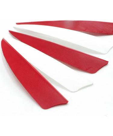 OBTOUTDOOR 60PCS 4 Inch Shield Cut Natural Arrow Feathers - Right Wing Fletchings for Bow Hunting and Target Practice - Buy Online on SooperMarket.com