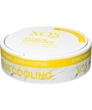 XQS Citrus Cooling Pouches 100mg/g Caffeine. The perfect alternative to Tobacco and Nicotine Pouches for a healthy lifestyle - Unique taste experience where fresh cold lemon is the main ingredient. - Buy Online on SooperMarket.com
