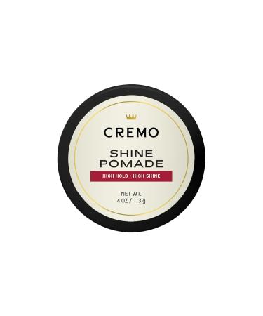 Cremo Hair Pomade for Men - Premium Barber Grade Pomade, High Hold & Shine, Hair Styling, 4 Oz